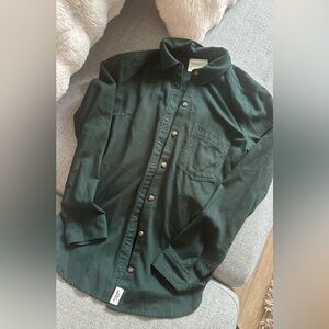 Abercrombie & Fitch Dark Green Button Down Shirt
